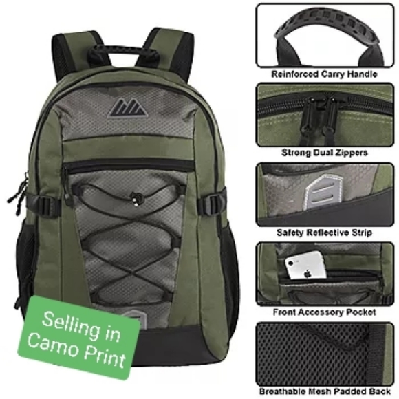 🙀SUMMIT RIDGE Bungee Front Camo Grid - Picture 3 of 16